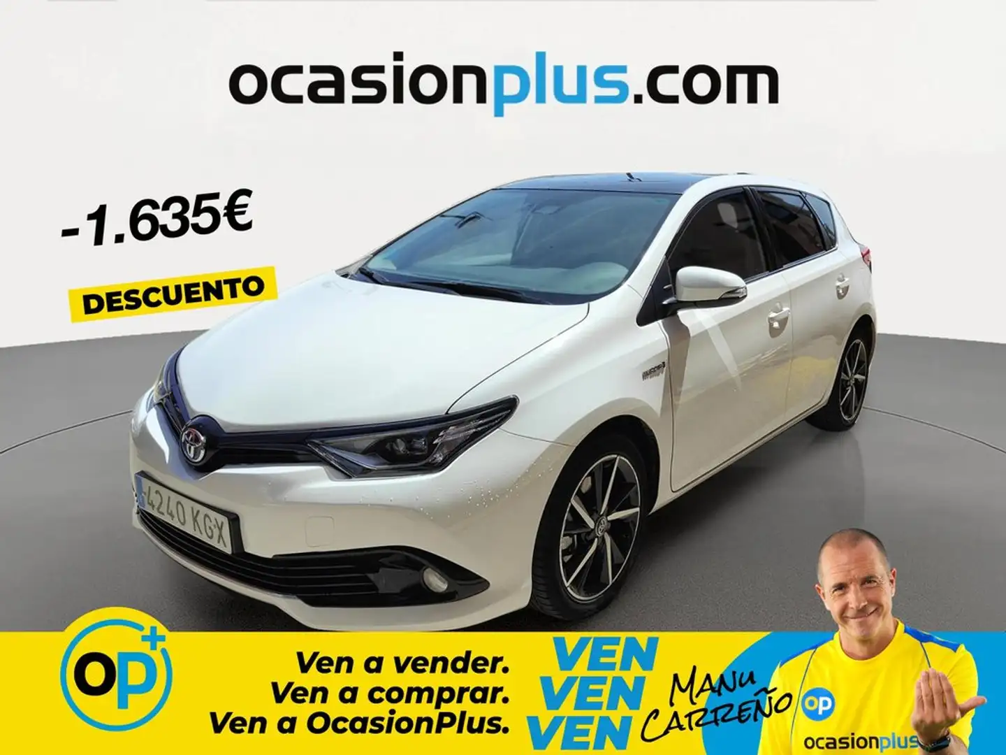 Toyota Auris hybrid 140H Feel! Blanco - 1