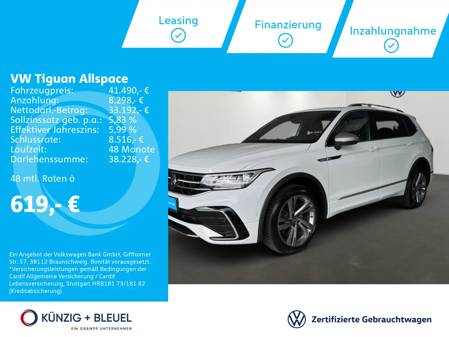 Volkswagen Tiguan Allspace R-Line 2,0 TDI DSG*4M*Nav*AHK*Ma Alb - 1