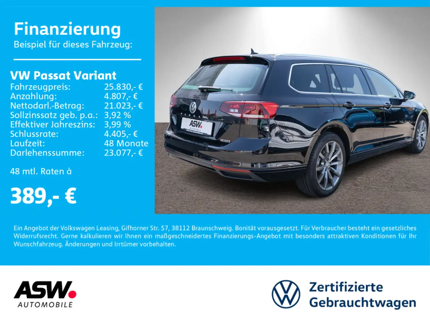 Volkswagen Passat Variant Business 2.0 TDI 4M DSG RFK AHK Noir - 1