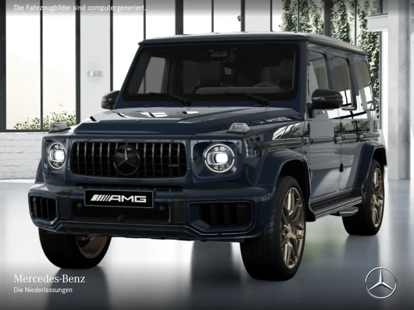 Mercedes-Benz G 63 AMG Burmester 3D Carbon Driversp Perf-Pack Blau - 2