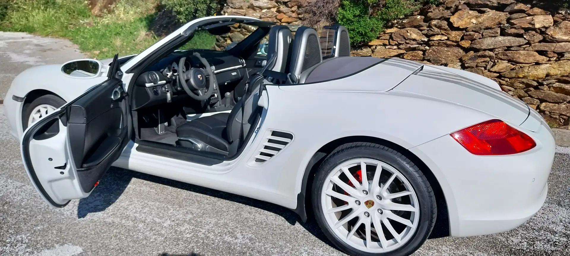 Porsche Boxster Blanc - 2