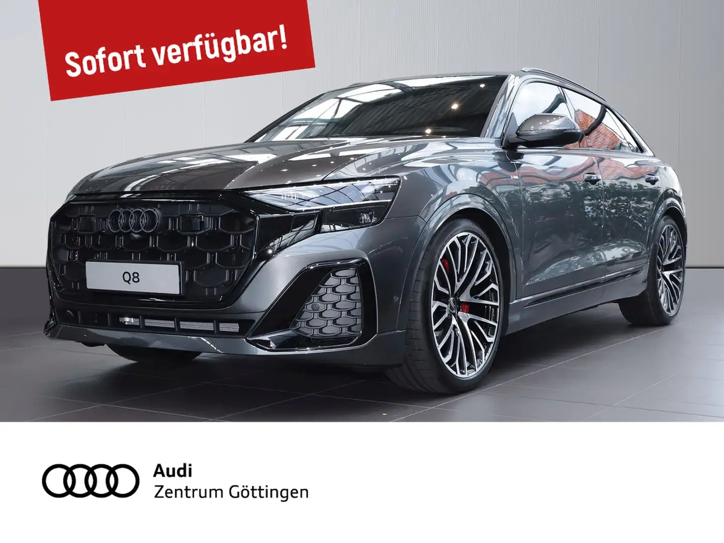 Audi Q8 qu. 50TDI tiptr. S line Sportp. PANO+AHK+StHz Grijs - 1