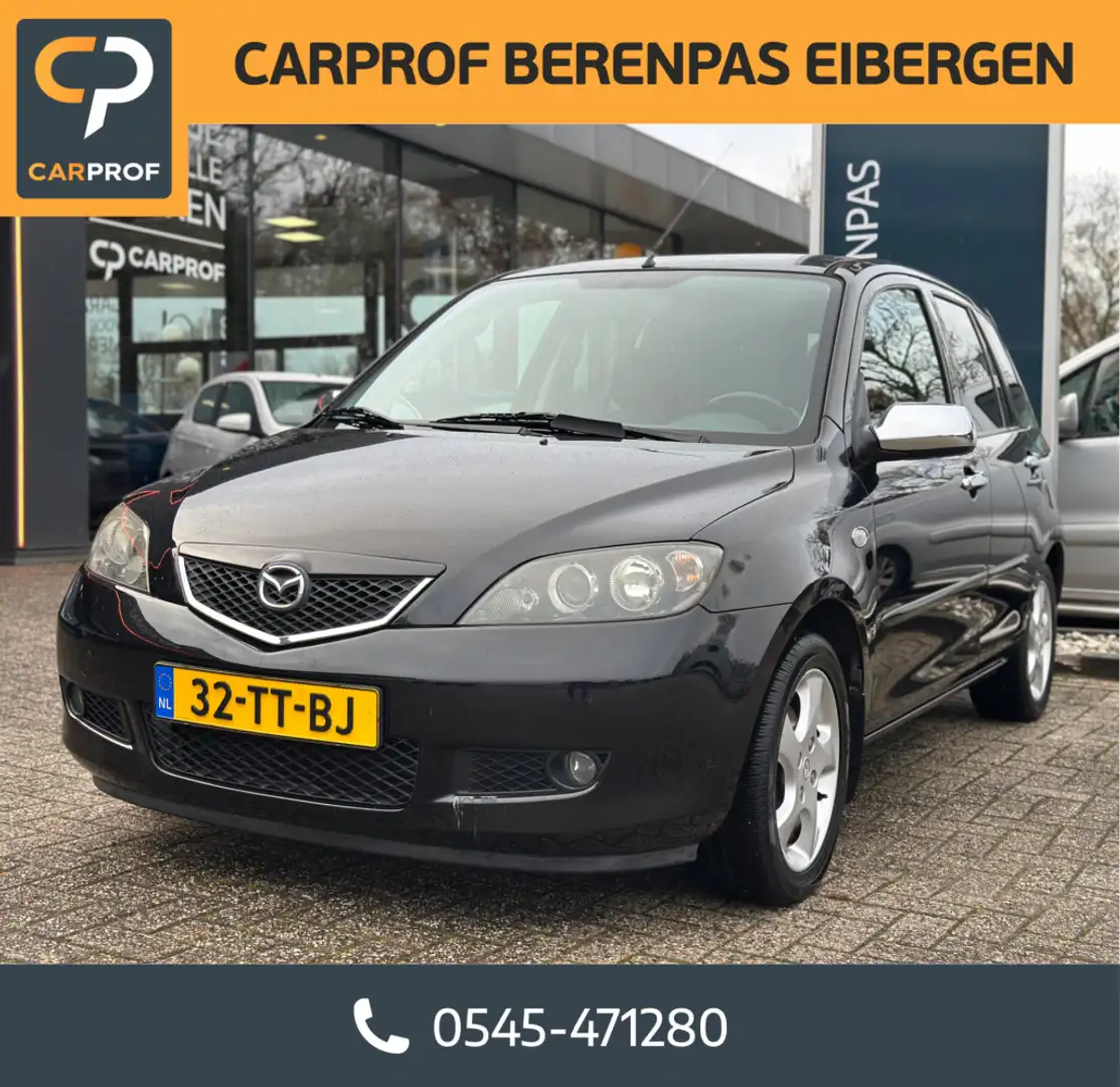 Mazda 2 1.4 Touring '' Airco - Trekhaak - Allseasonbanden Noir - 1