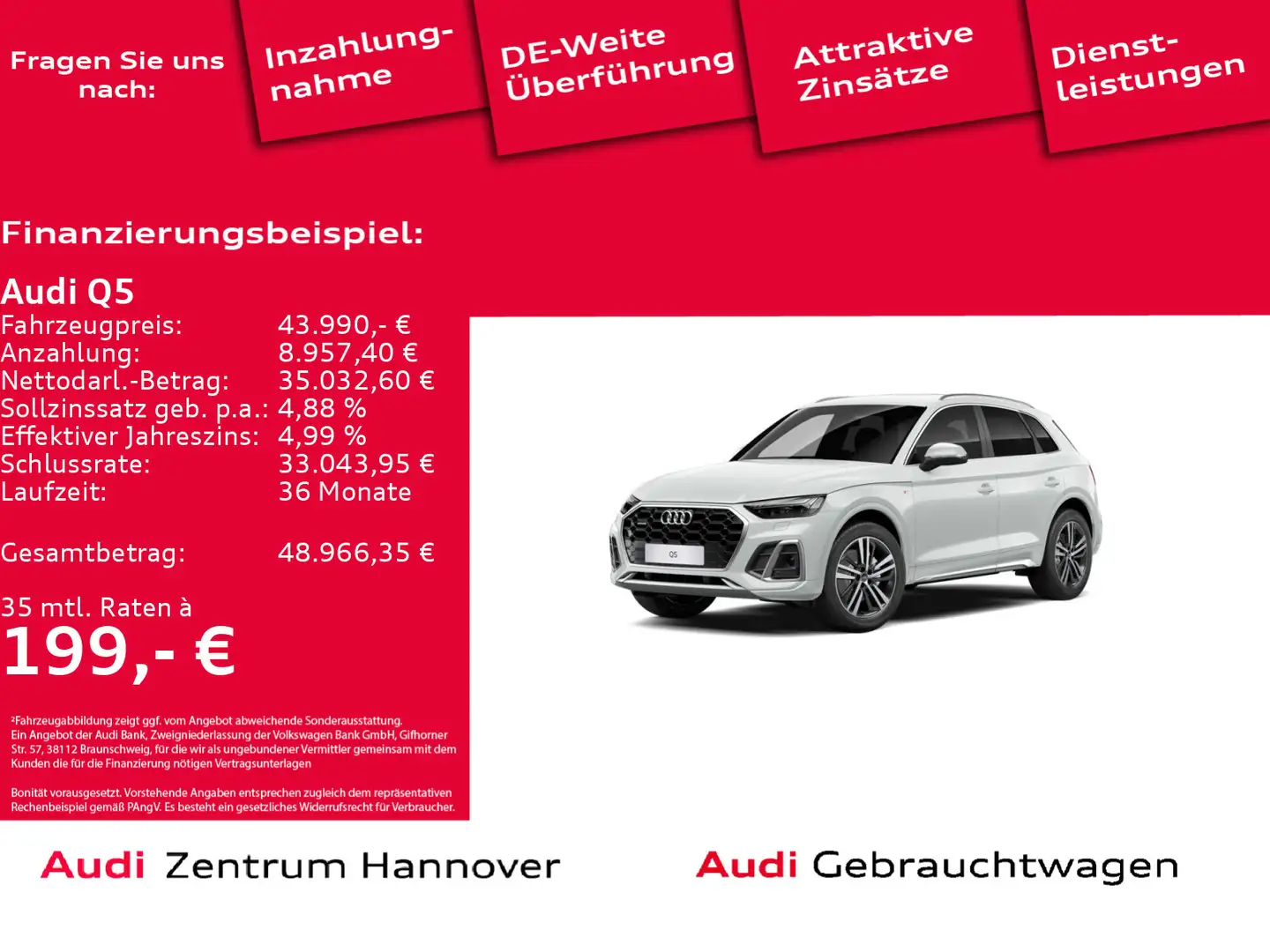 Audi Q5 S line 50 TDI quattro LED Navi Kamera Blanc - 1