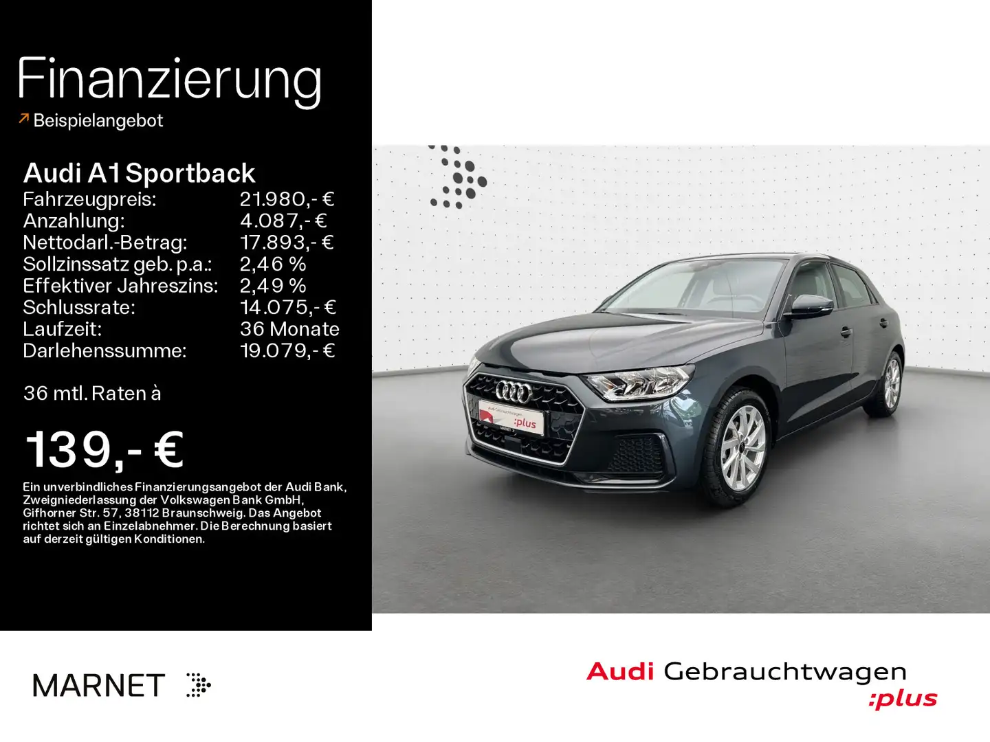 Audi A1 Advanced 25 TFSI*Sitzheizung*Tempom Grau - 1
