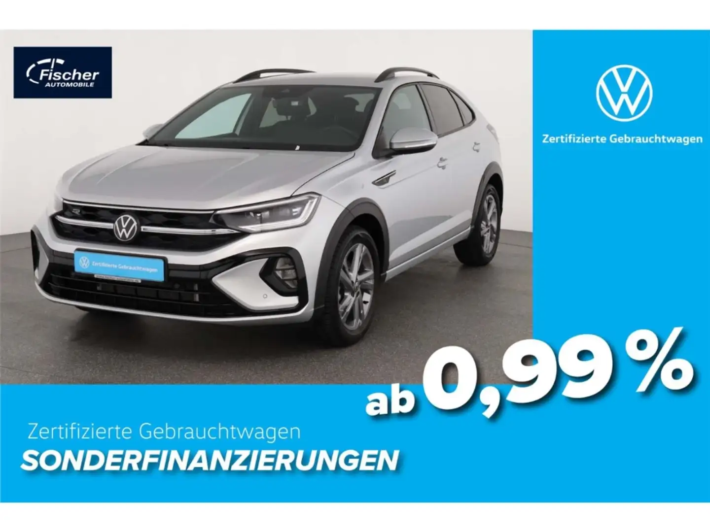 Volkswagen Taigo 1.5 TSI R-Line DSG Matrix/NAV/ACC/Klima/SH Silber - 1