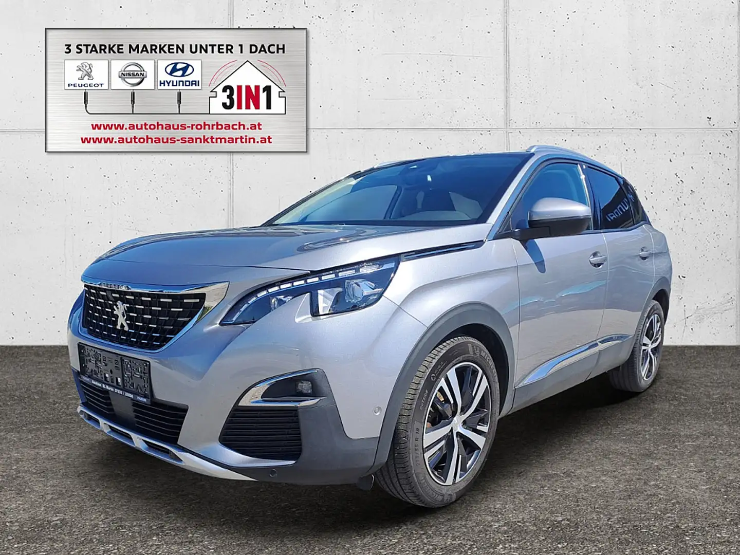 Peugeot 3008 BlueHDi 130 S&S 6-Gang-Manuell Allure Grau - 1