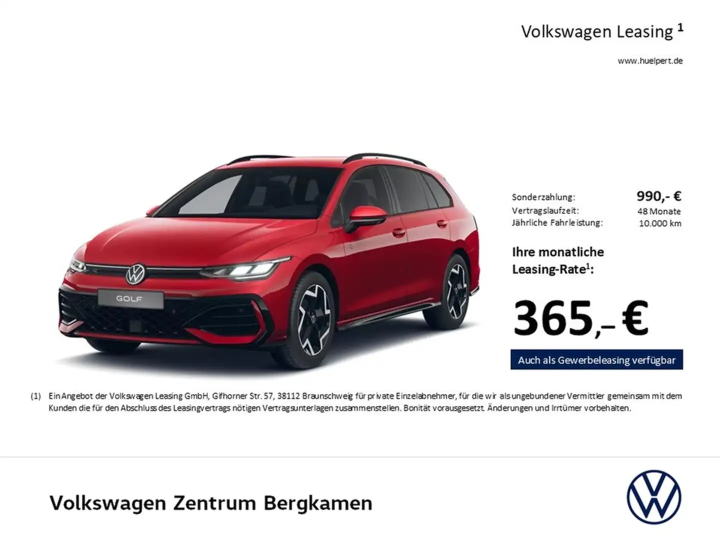 Volkswagen Golf Variant VIII 1.5eTSI R-LINE FACELIFT 360CAM Rot - 2