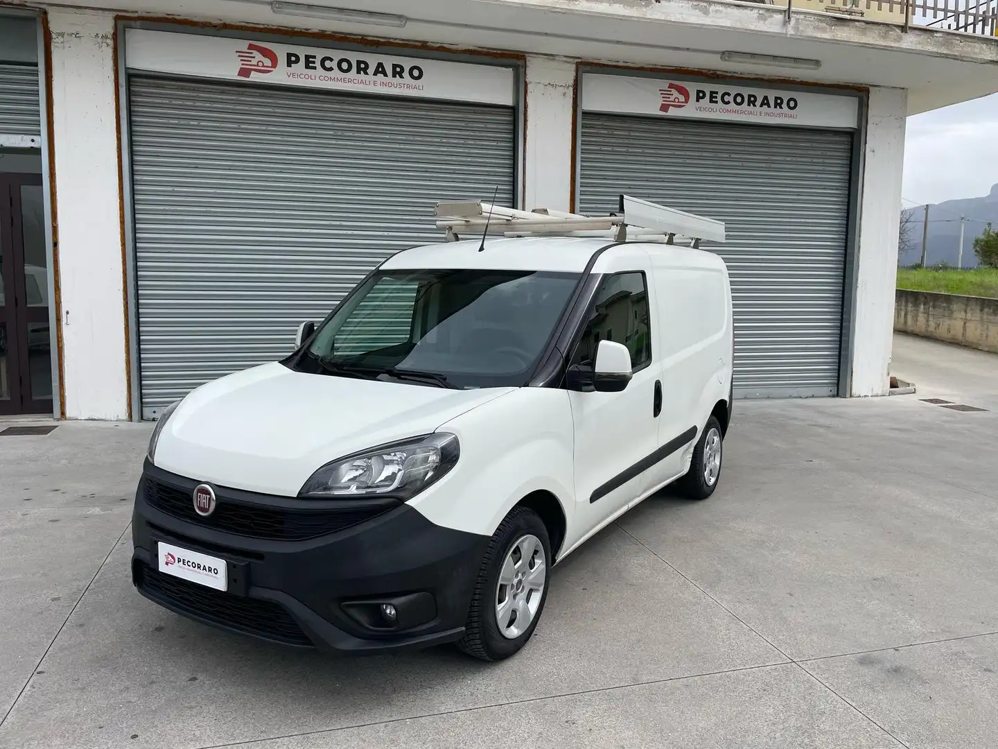 Fiat Doblo officina mobile porta scale e cassetto Weiß - 1