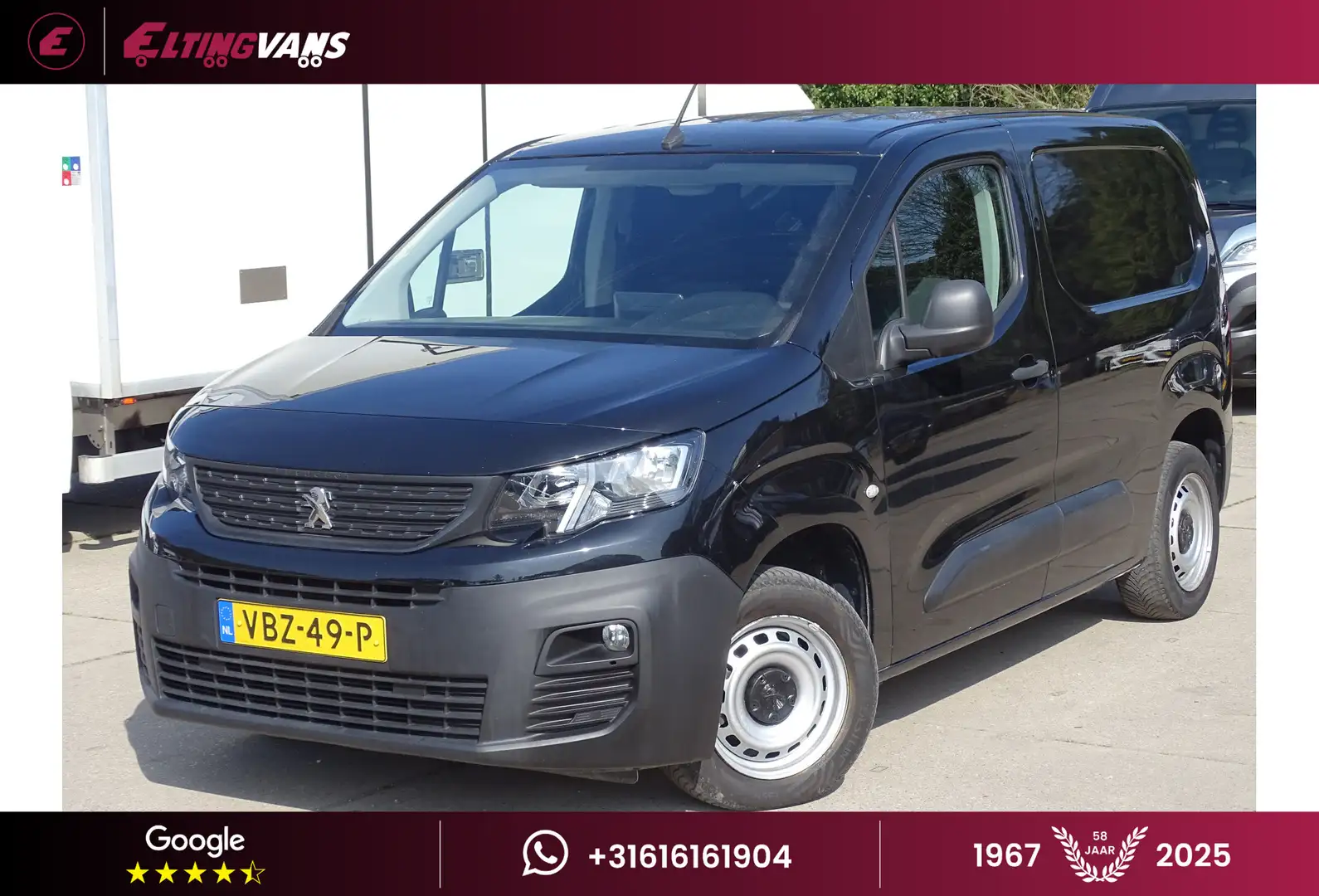Peugeot Partner 1.5 BlueHDI Premium Zwart - 1