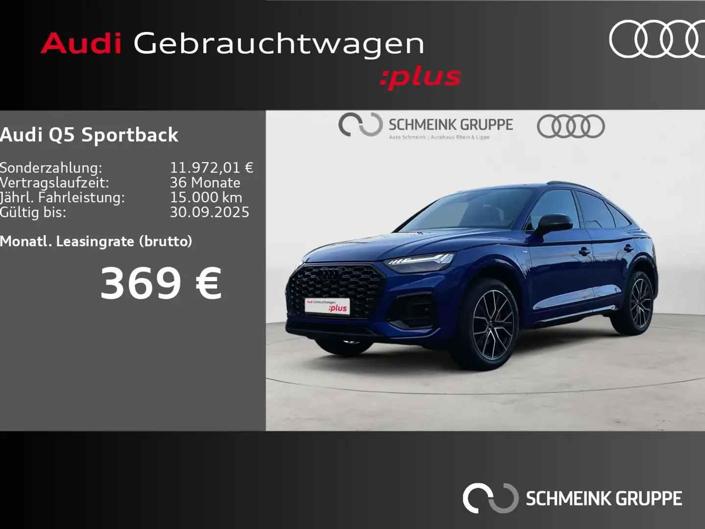Audi Q5 40 TDI S line quattro Pano HUD Blau - 1