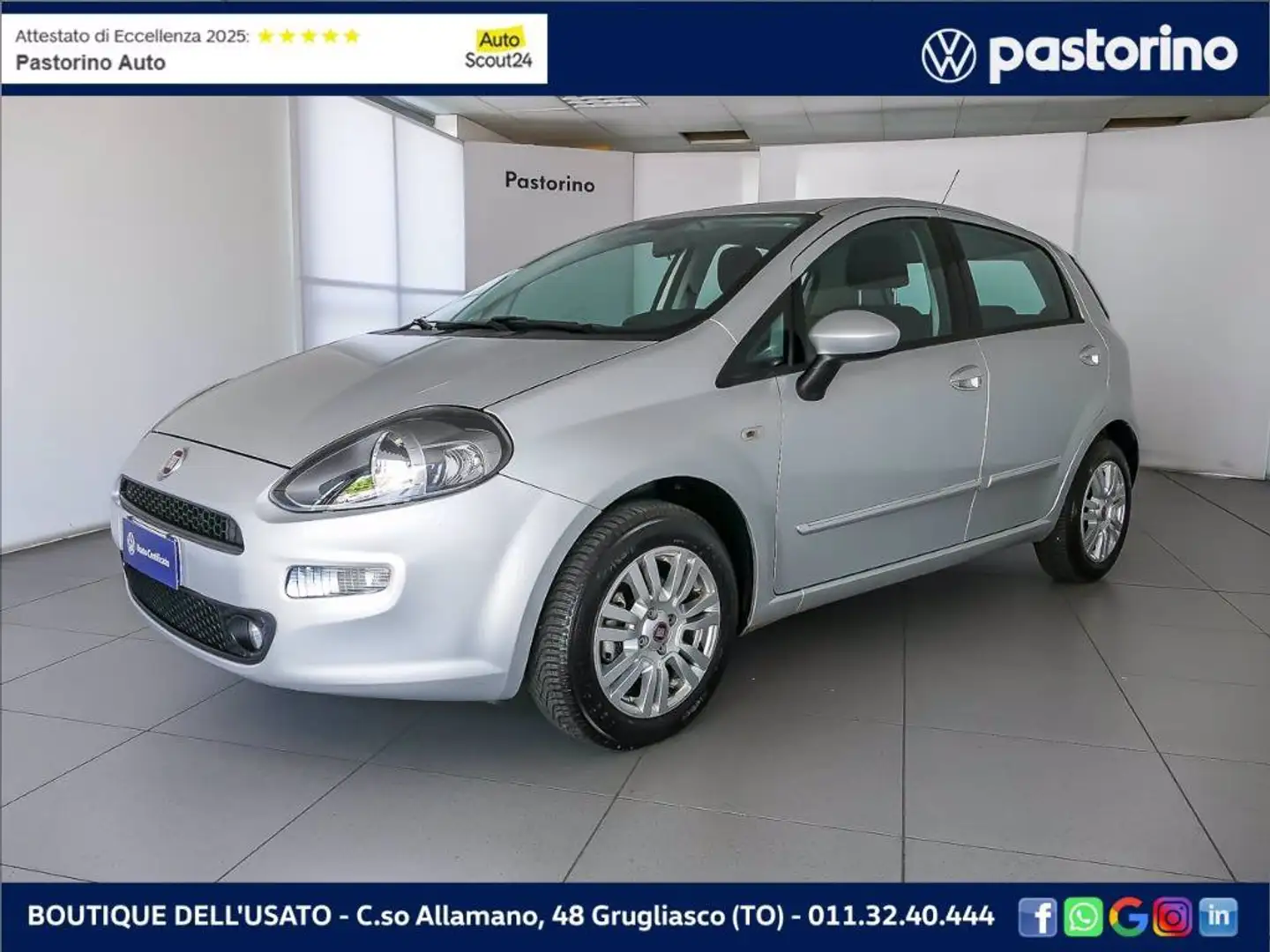 Fiat Punto 1.2 LOUNGE 69CV Grigio - 1