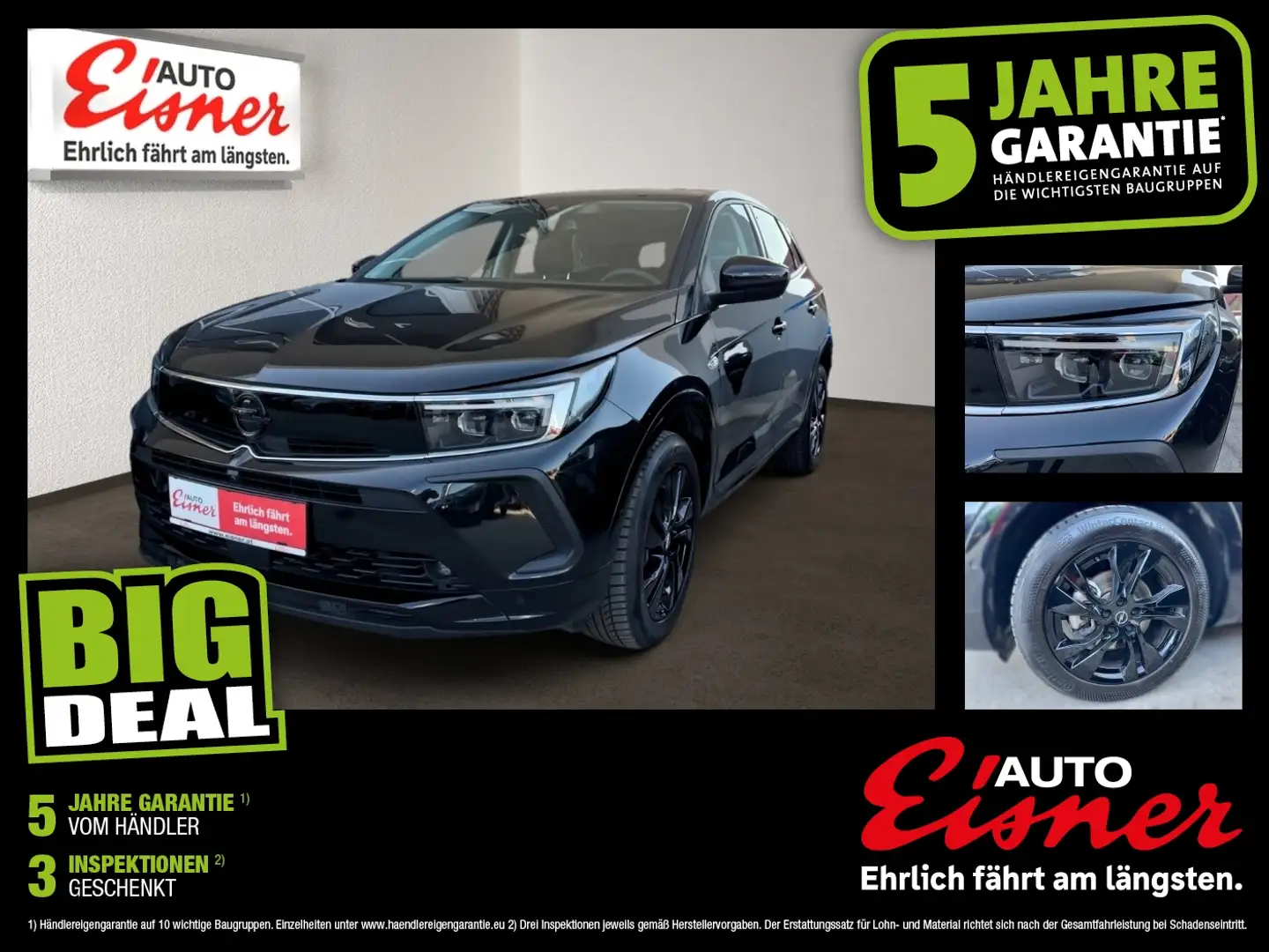 Opel Grandland GS 1.5 Preishit! Schwarz - 1
