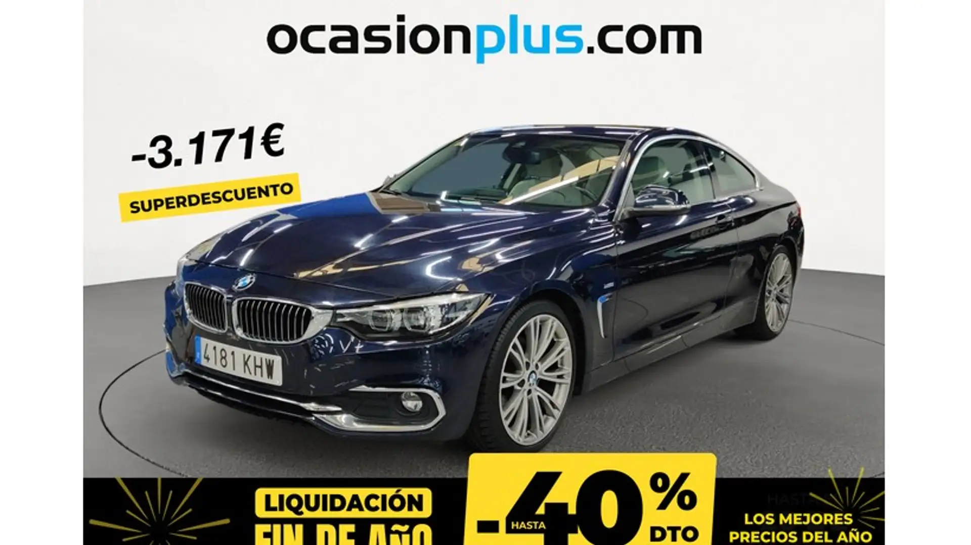 BMW 420 420dA Coupé Bleu - 1