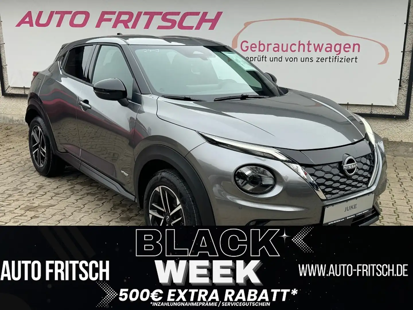 Nissan Juke 1.6 HYBRID 143 PS 4AMT Grau - 1