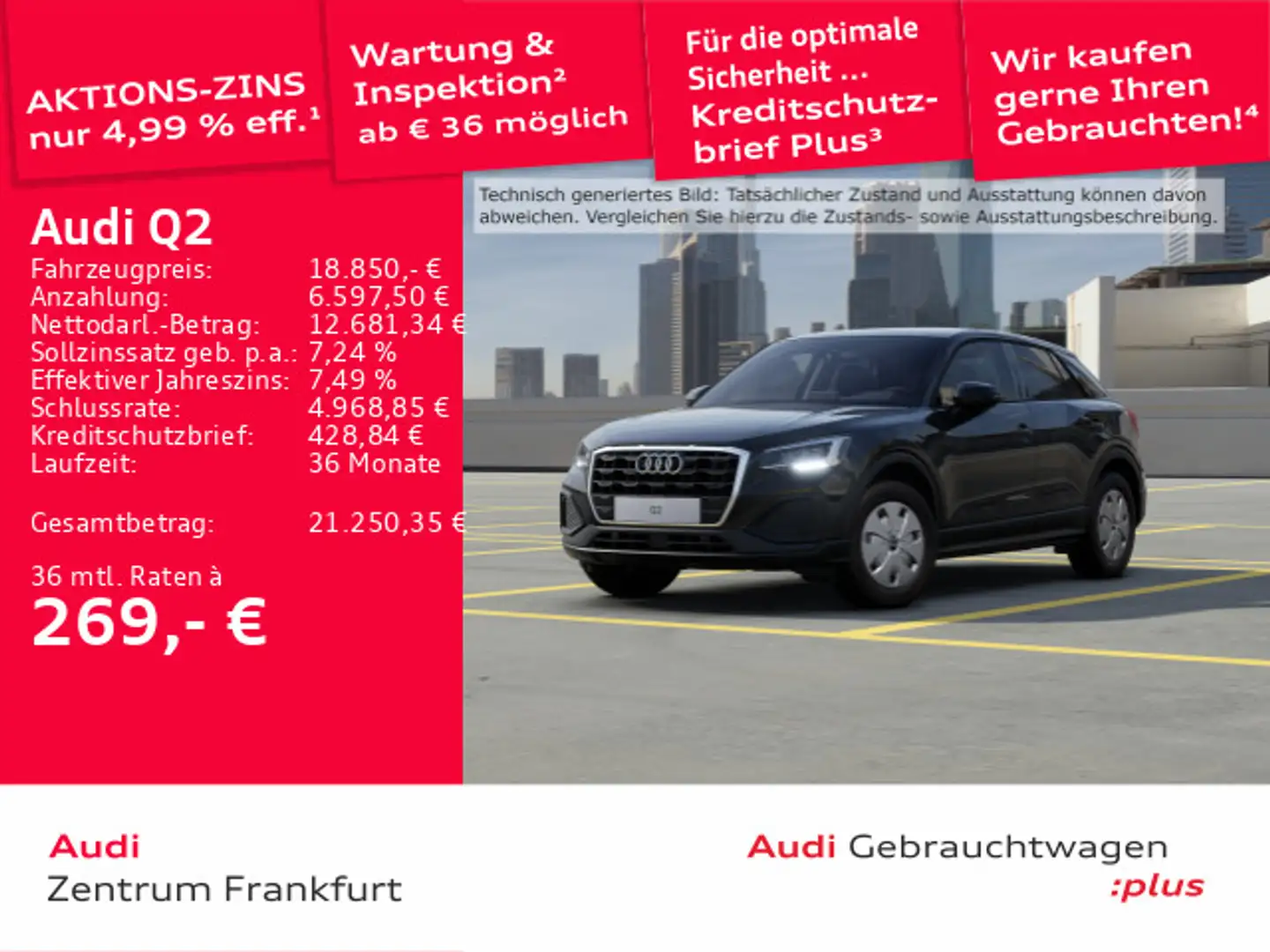 Audi Q2 30 TFSI LED DAB PDC Tempomat Schwarz - 1