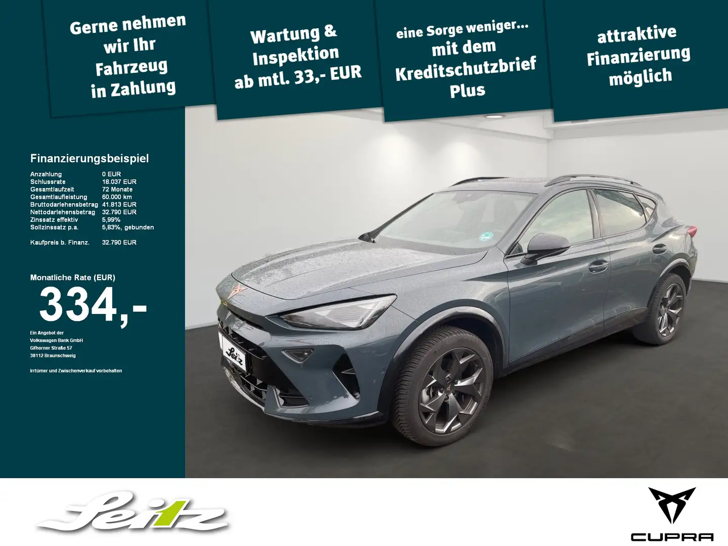 CUPRA Formentor 2.0 TDI *LED*KAMERA*NAVI* Blau - 1