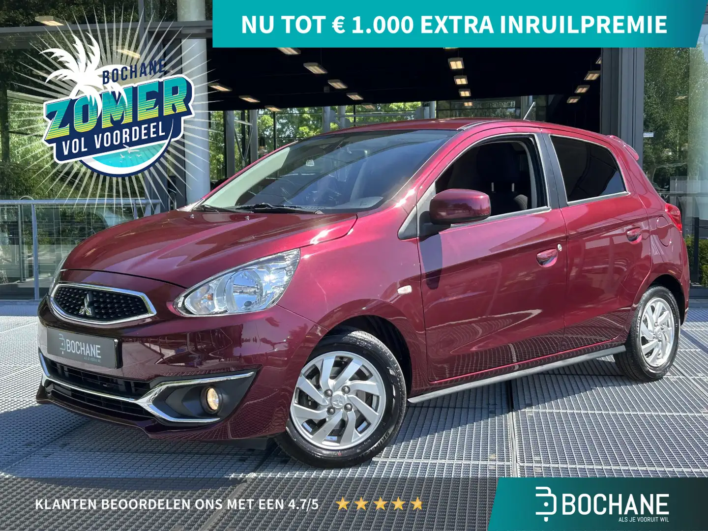 Mitsubishi Space Star 1.0 Intense Automaat | Parkeersensor Achter | Airc Rouge - 1