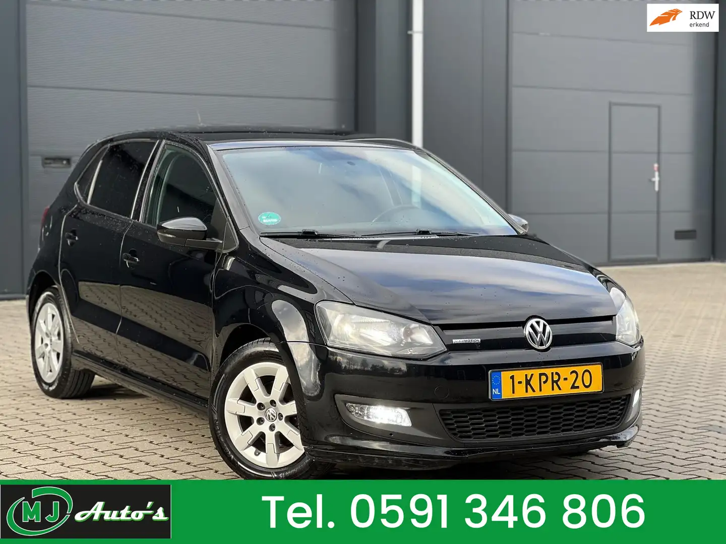 Volkswagen Polo 1.2 TDI BlUEMOTION BJ013 NAVIGATIE Schwarz - 1