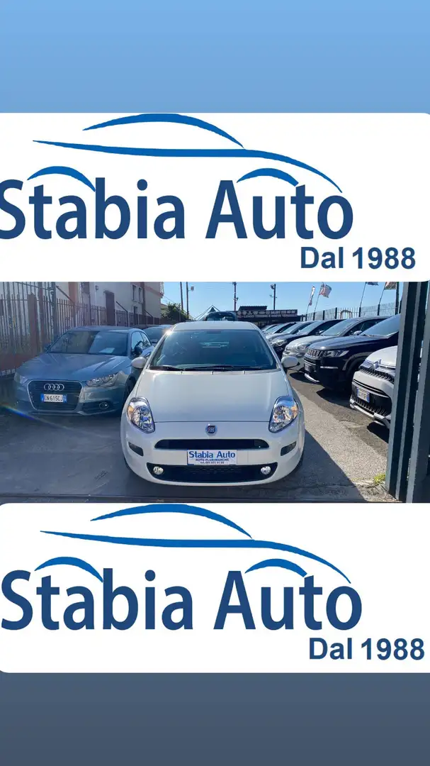 Fiat Punto 3p 1.3 mjt 16v Easy 75cv Weiß - 1