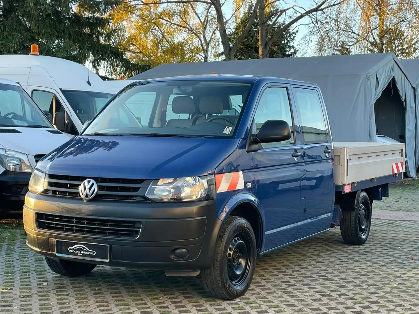 Volkswagen T5 2.0 TDI//Pritsche LANG//DOKA//KLIMA//1.H//TOP Blau - 2