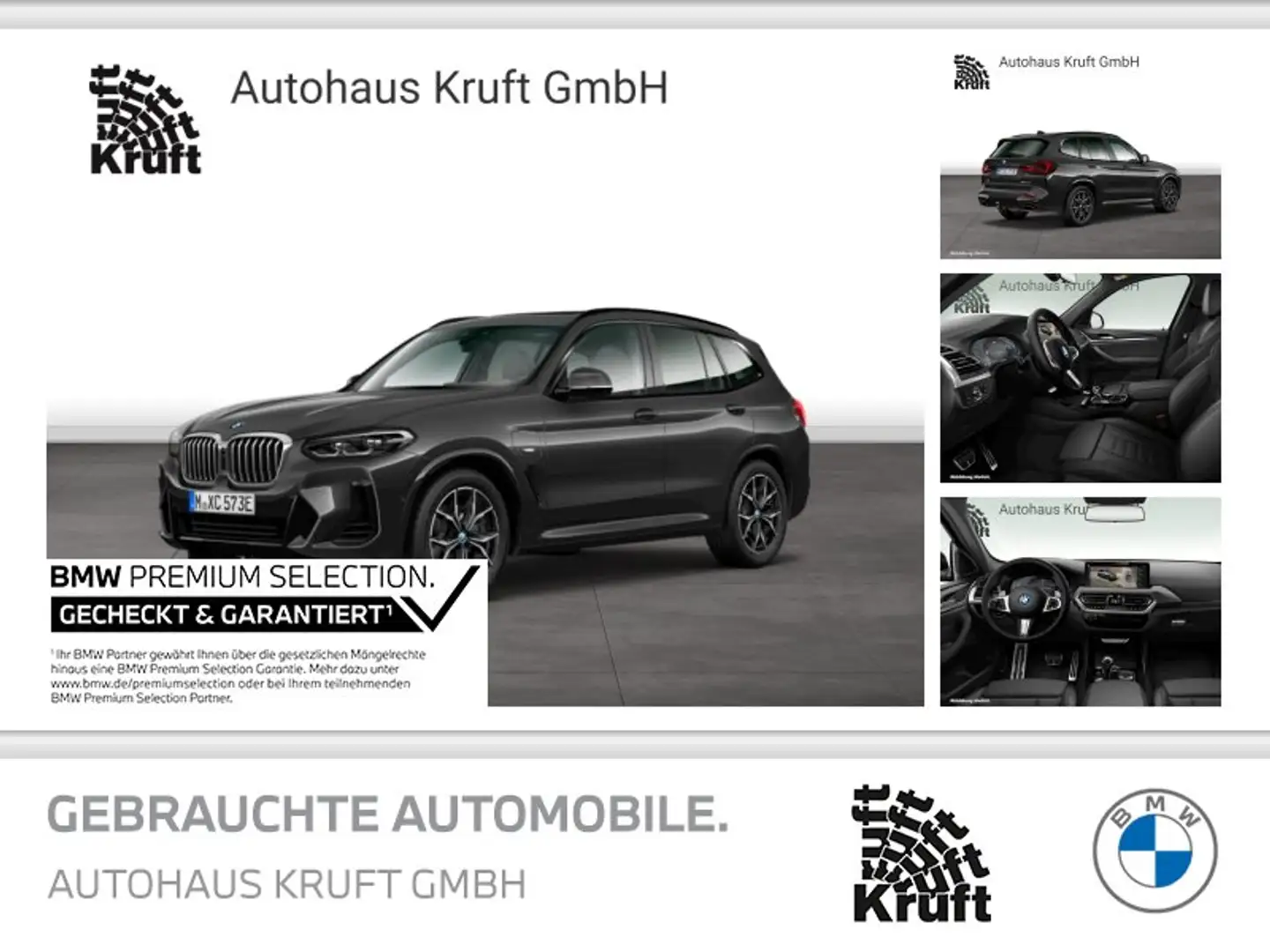 BMW X3 xDrive30e M SPORT+PANO+HUD+KAMERA+HIFI+AHK Grigio - 1