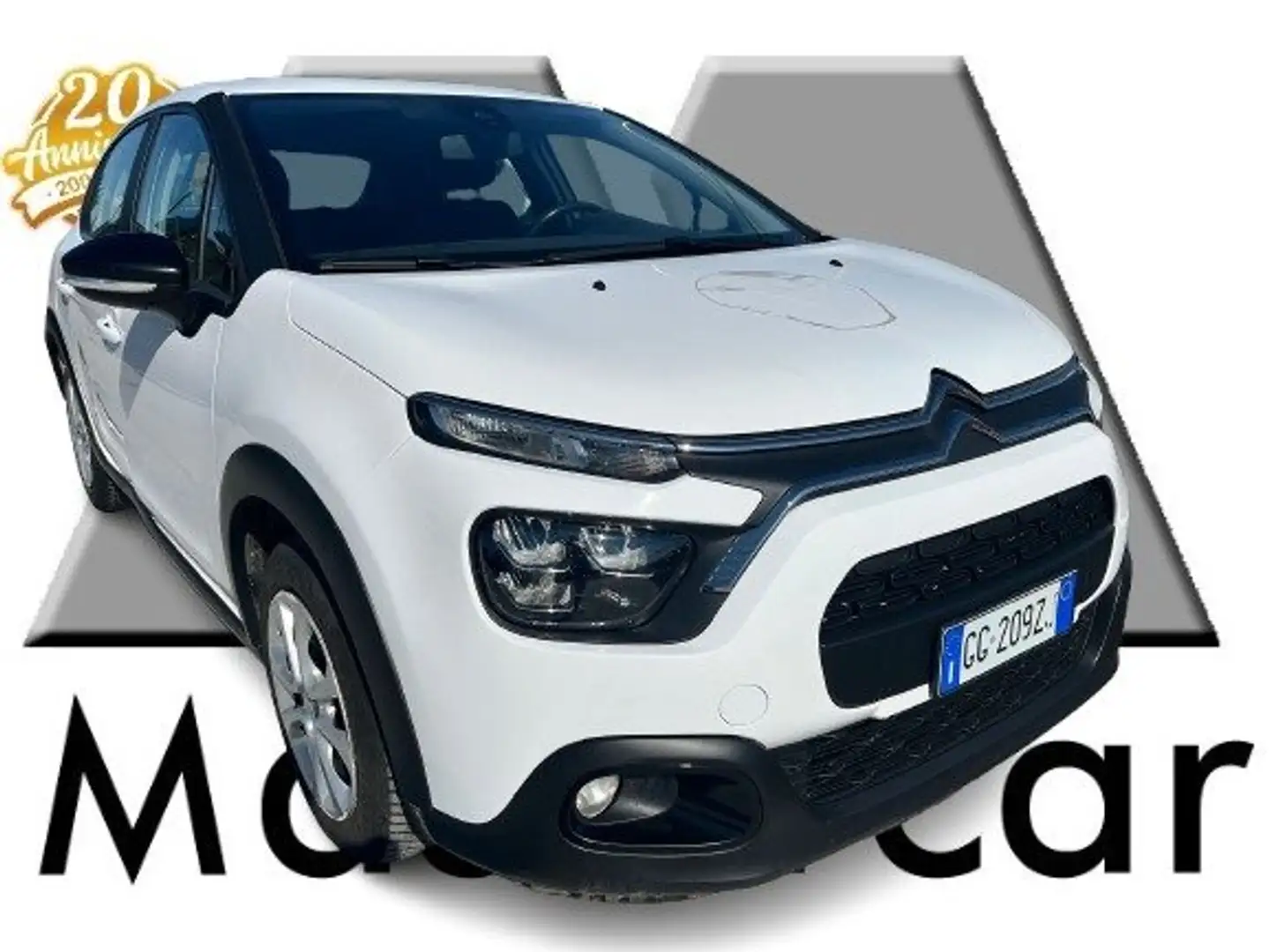 Citroen C3 BLUEHDI 100 SeS FEEL VAN 2 posti - GG209ZJ Bianco - 1