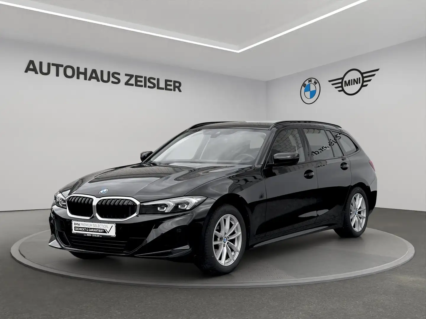 BMW 318 i Touring Automatik el.Sitze Sitzheizung DAB Schwarz - 1