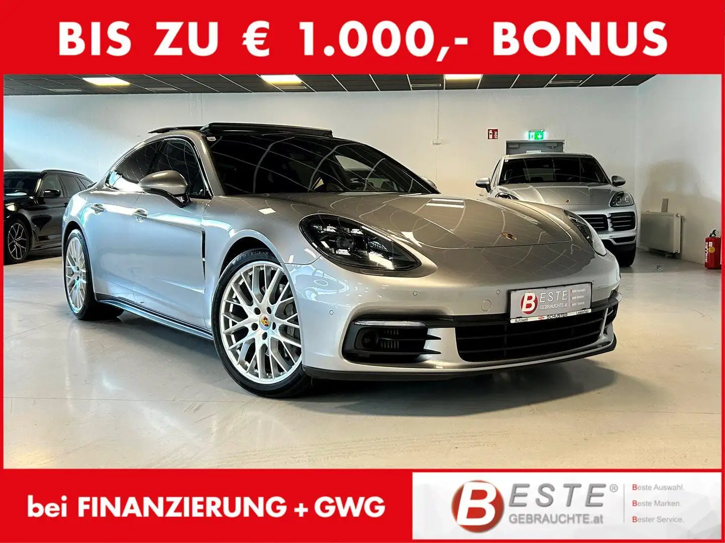 Porsche Panamera 4S Aut. *SportChrono*Sport AGA*BOSE*Pano* Silber - 1