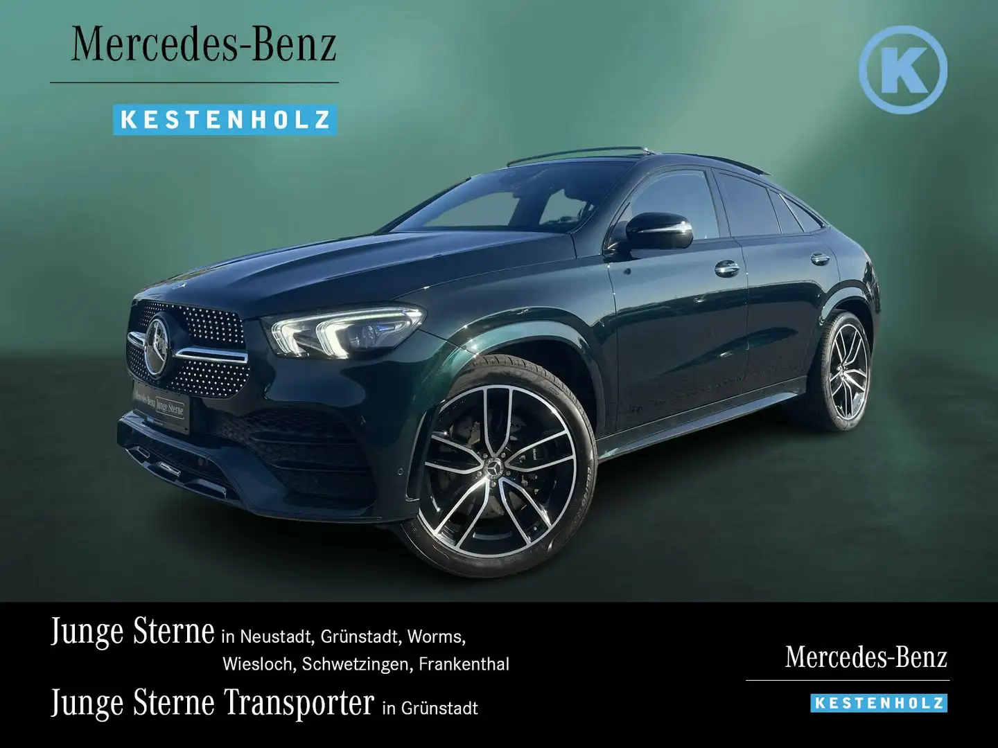 Mercedes-Benz GLE 400 GLE 400 d 4M AMG+NIGHT+AIRM+AHK+DISTRO+PANO+BURM Vert - 1