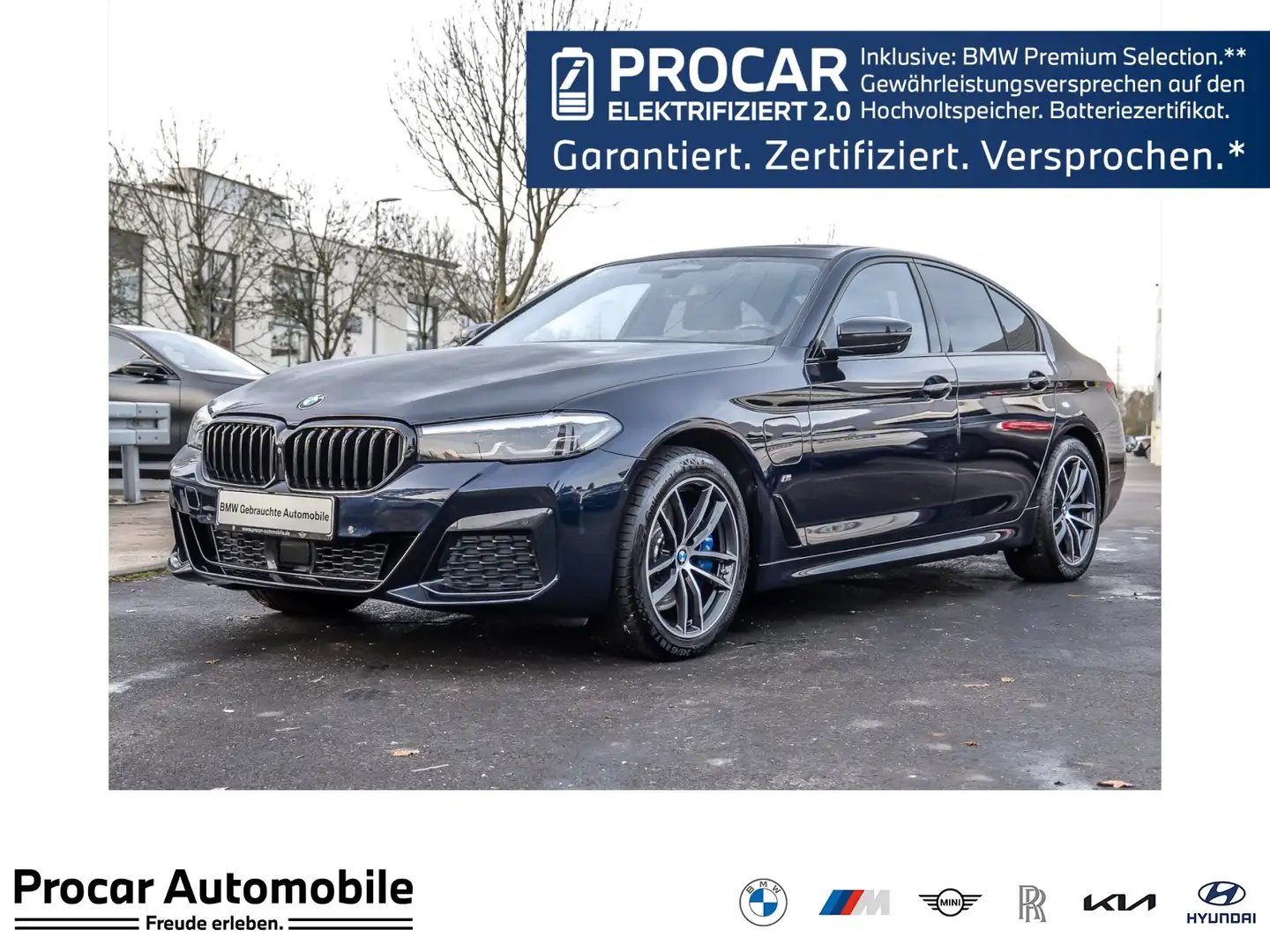 BMW 530 e M Sport HUD ACC AHK RFK NAVI LED PDC V+H Schwarz - 1