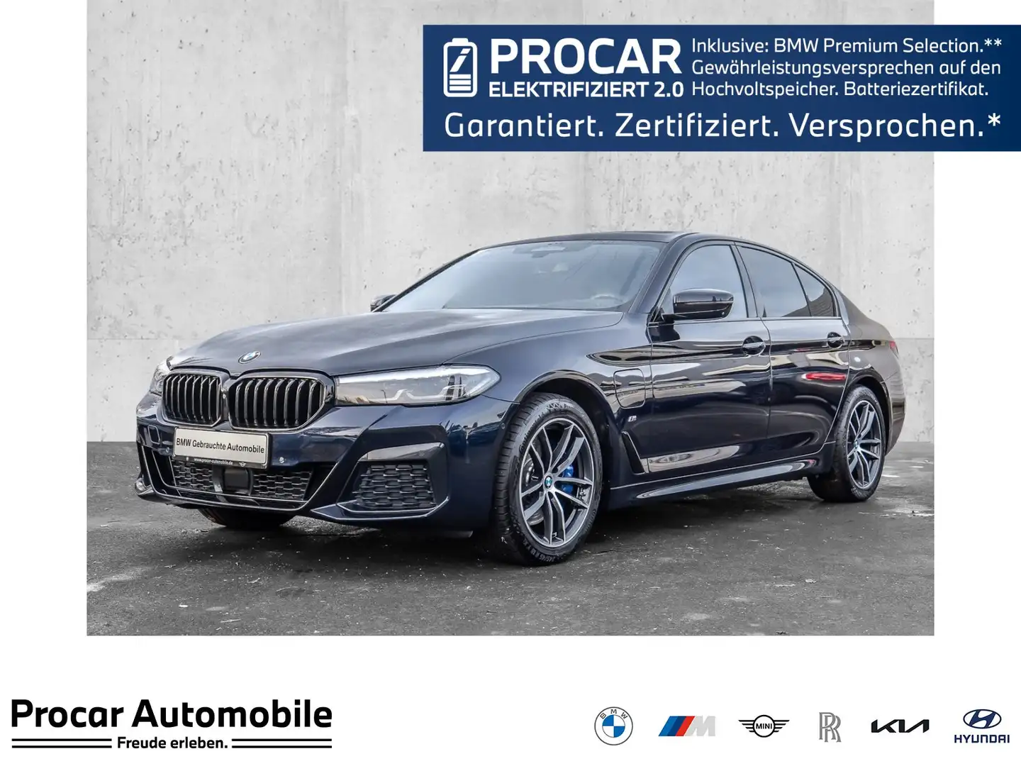 BMW 530 e M Sport HUD ACC AHK RFK NAVI LED PDC V+H Schwarz - 1