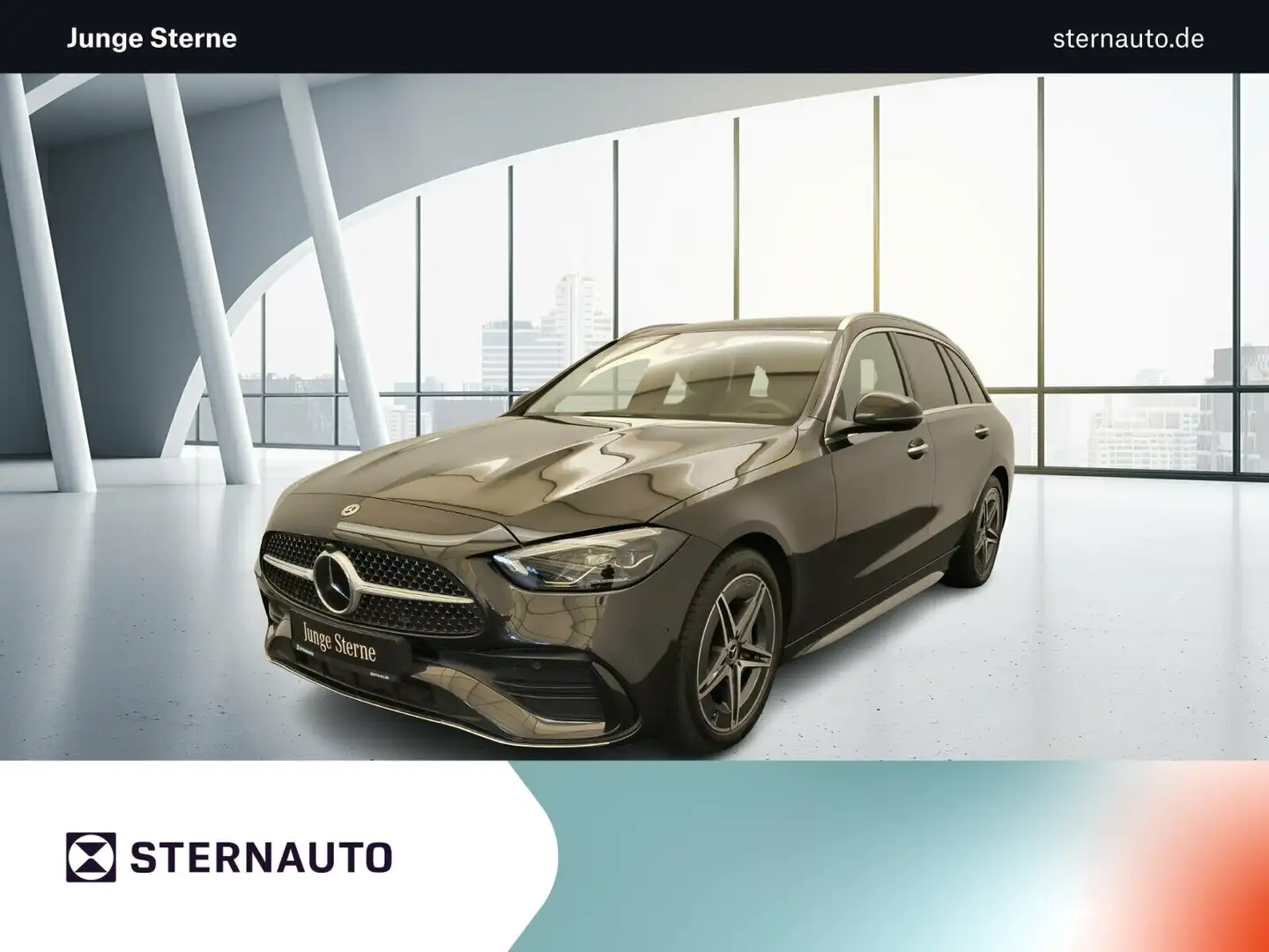 Mercedes-Benz C 220 C 220d T AMG Pano Sitzklima Distro Massage Navi Grau - 1