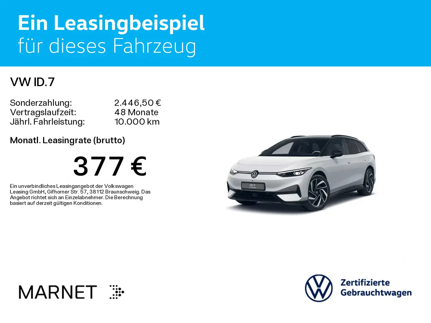 Volkswagen ID.7 Tourer Pro*82 kWh*AHK*Wärmepumpe*HeadUp*IQ. Bianco - 2