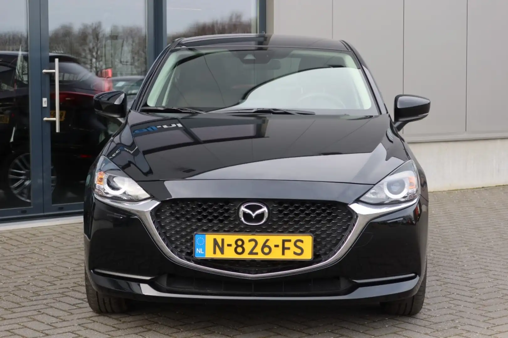 Mazda 2 1.5 SkyActiv-G Style Selected 5drs, Airco, Carplay Zwart - 2