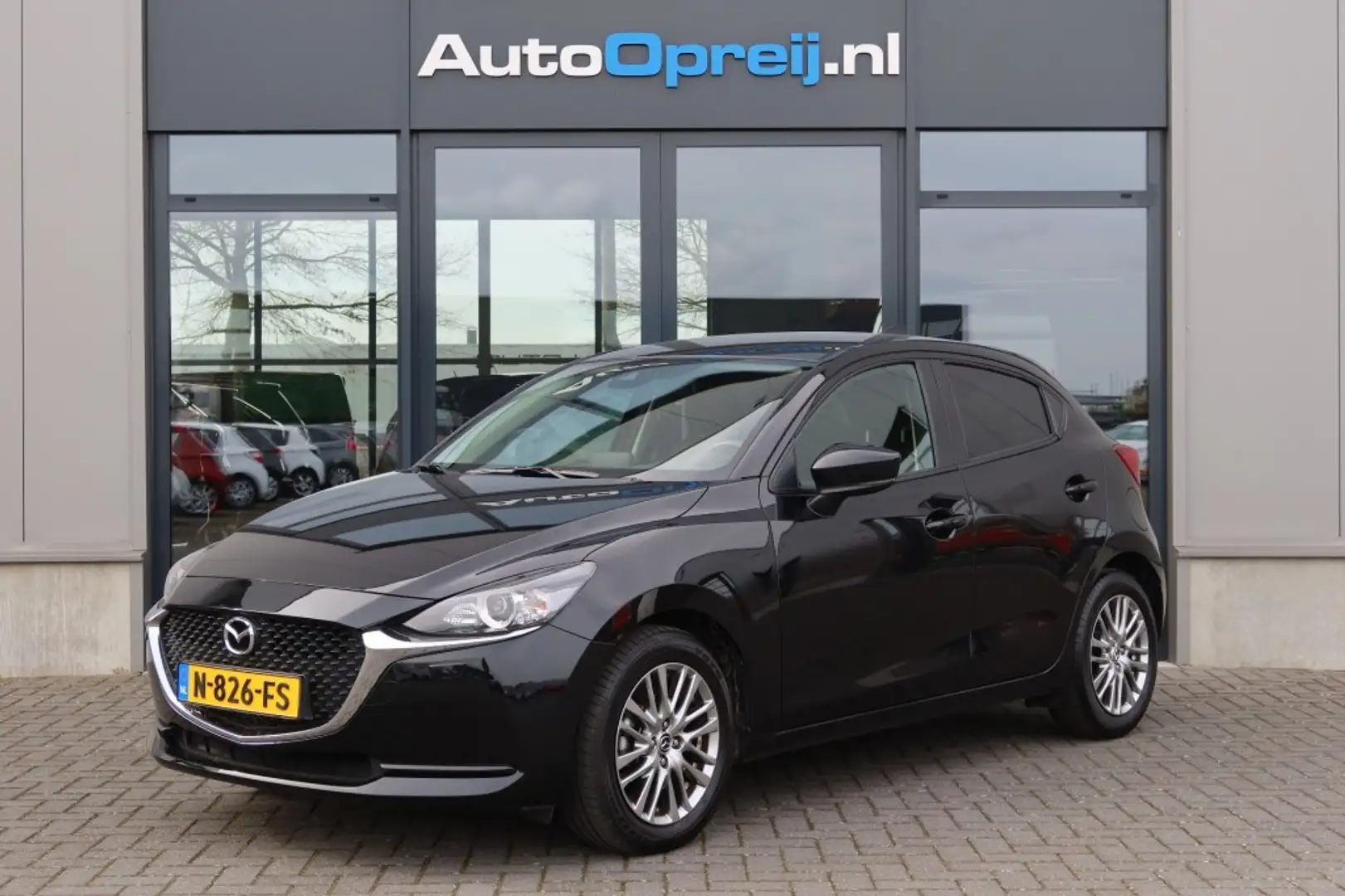Mazda 2 1.5 SkyActiv-G Style Selected 5drs, Airco, Carplay Zwart - 1