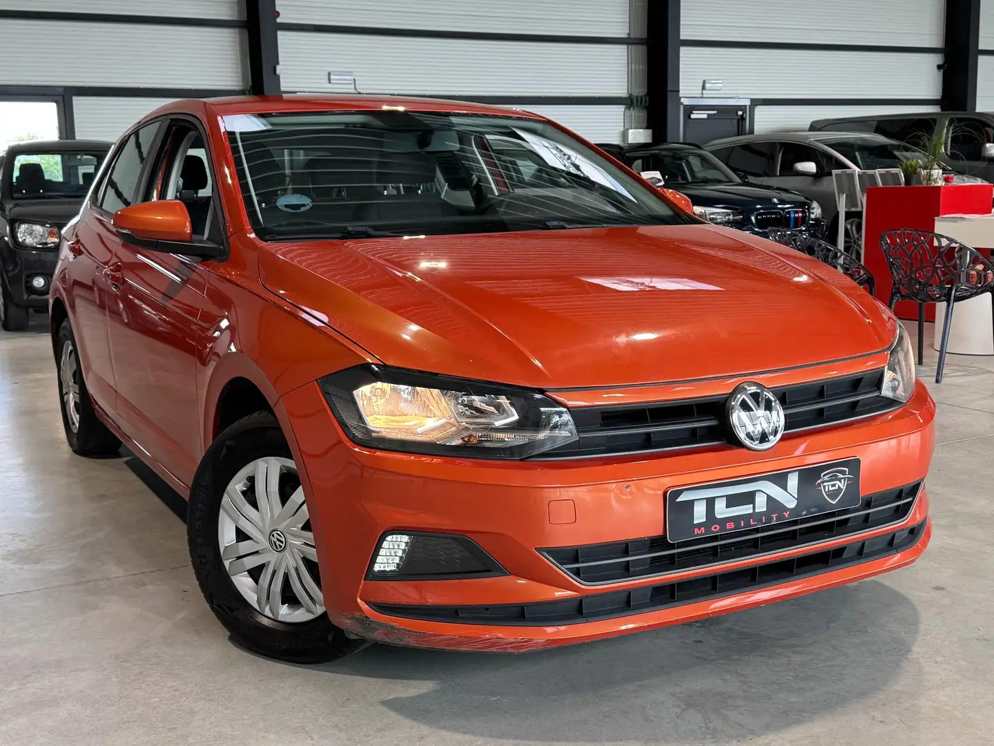Volkswagen Polo ✅ Polo 1.0i High-Line - air co - Bluetooth ✅ Orange - 2