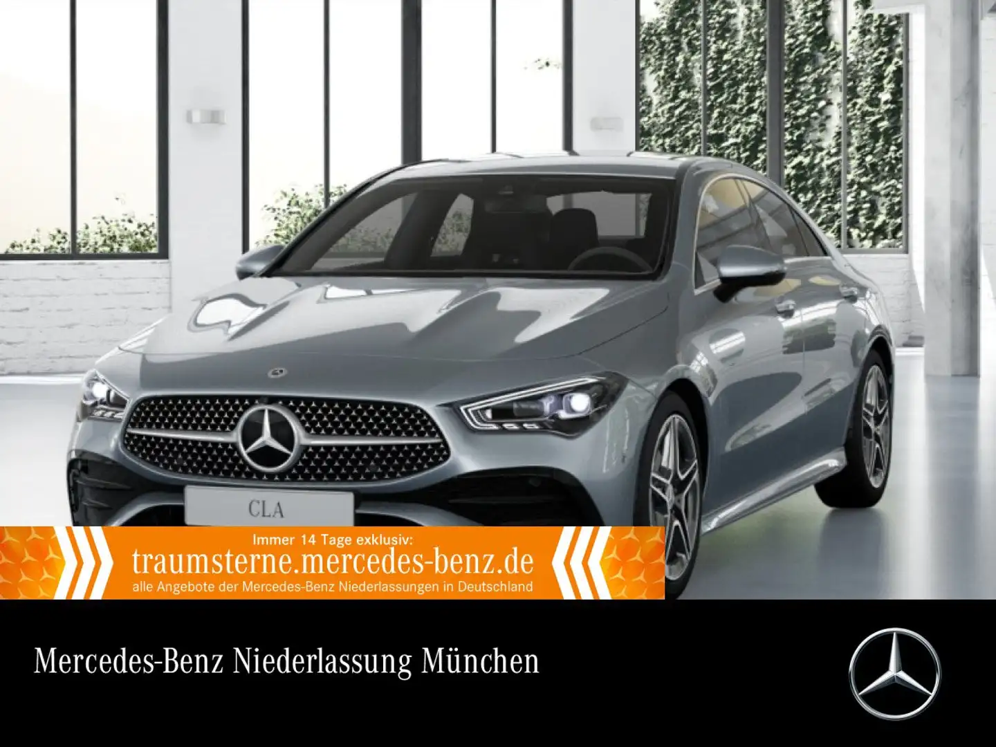 Mercedes-Benz CLA 200 AMG+360°+AHK+MULTIBEAM+TOTW+KEYLESS+7G Silber - 1