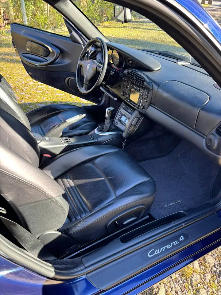 Porsche 996 CARRERA COUPE' 3.4 4 300CV NAVY TETTO T. ORO!!, foto 8