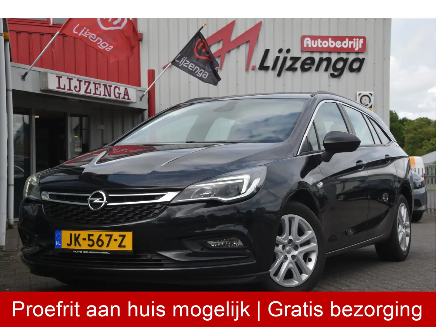 Opel Astra Sports Tourer 1.0 Edition Navi | Clima | DAB | Sch Zwart - 1