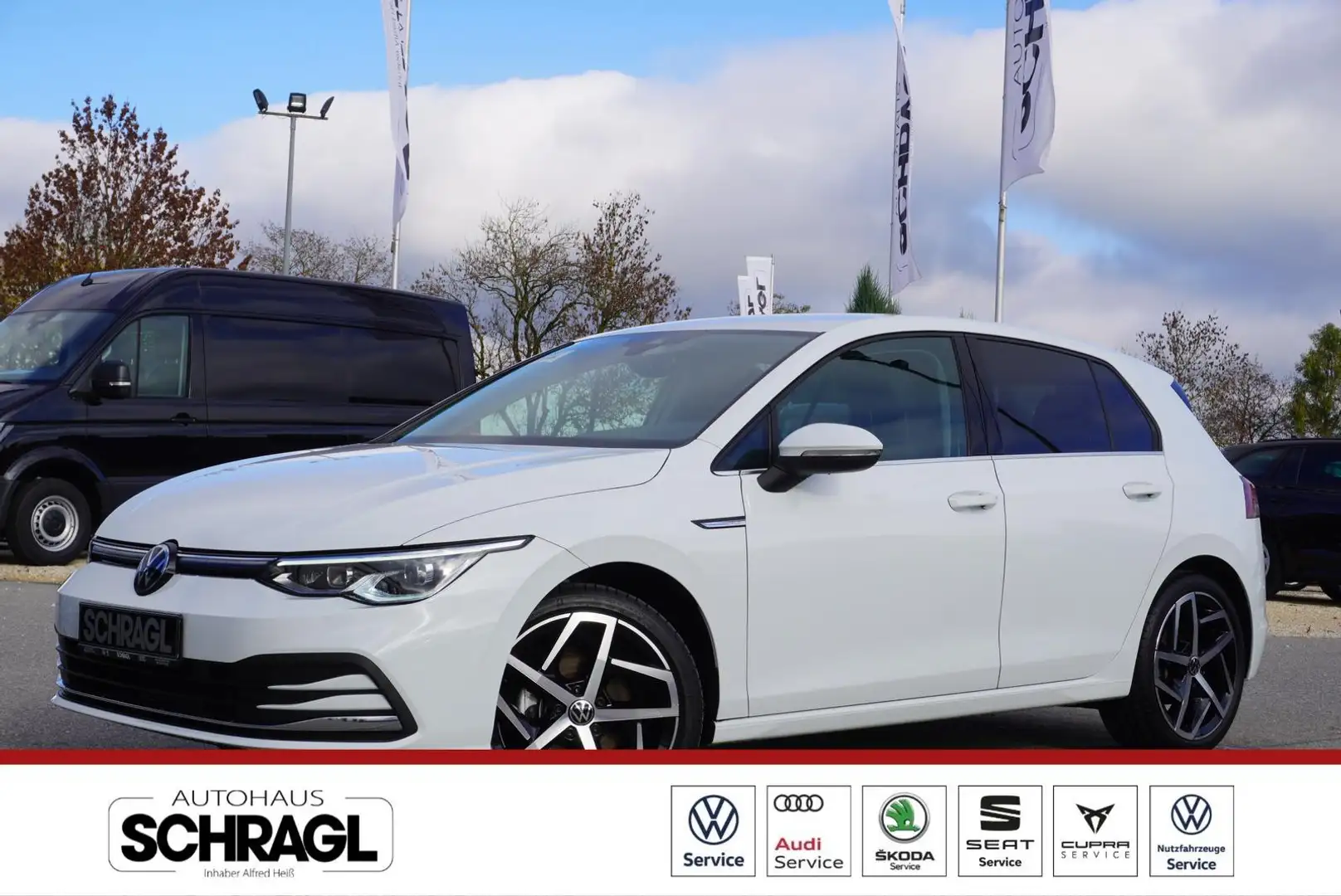 Volkswagen Golf VIII 1.5 eTSI DSG STYLE+NAVI+KAMERA+ACC+AHK Weiß - 1