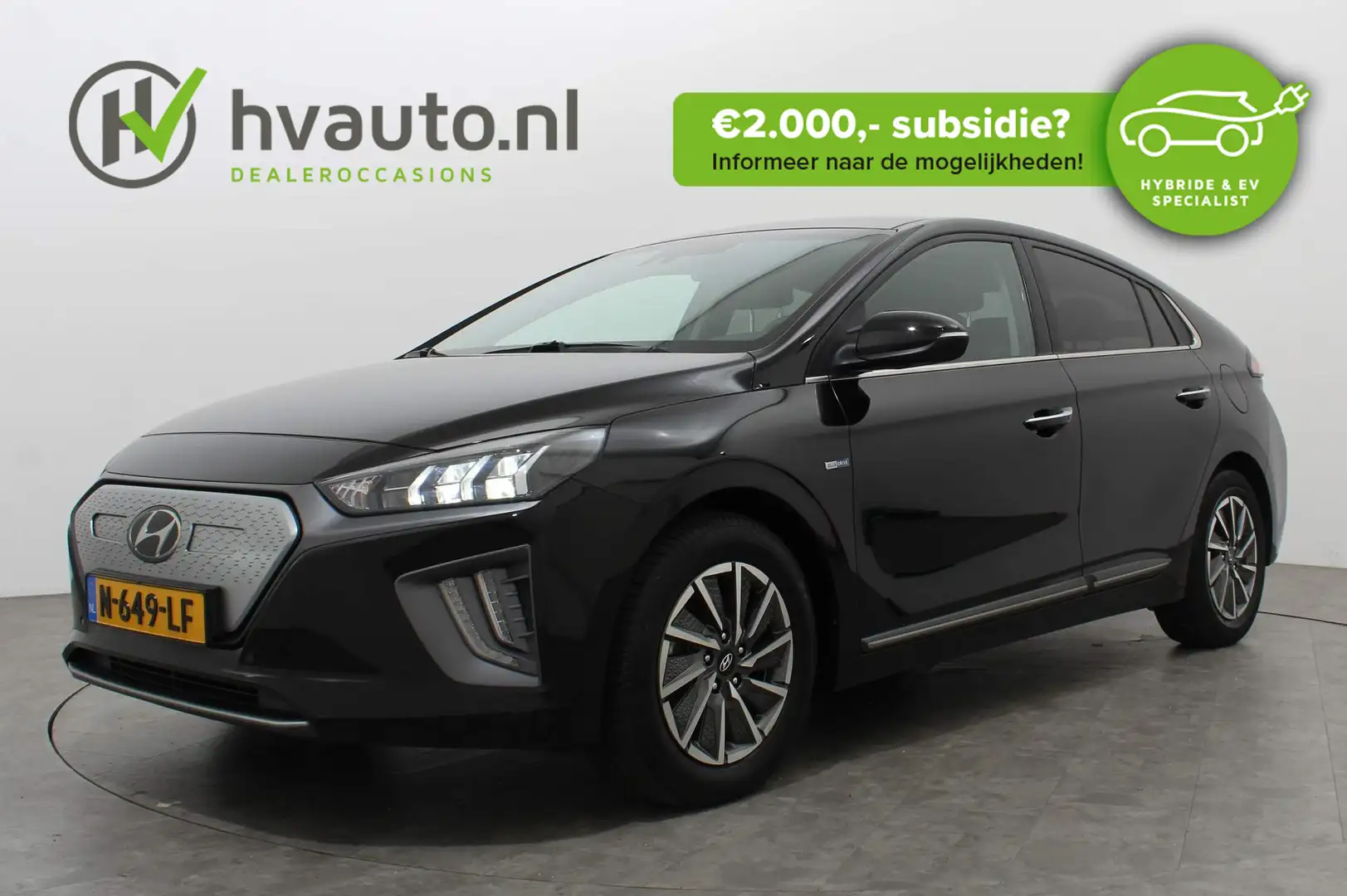 Hyundai IONIQ PREMIUM 136PK EV 38 KWH € 16900,- na subsidie | Le Чорний - 1