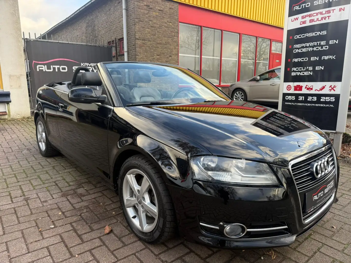 Audi A3 Cabriolet 1.8 TFSI leer|Lmv|Dealer onderhouden|Apk Schwarz - 1
