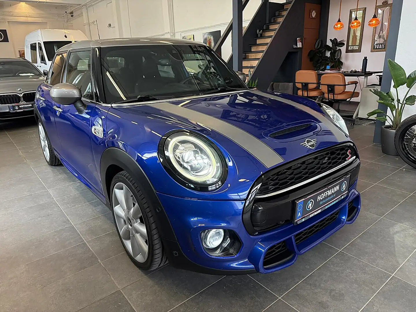 MINI John Cooper Works MINI Cooper S Aut. JCW Packet/Leder/ACC+/HUD/H&... Blau - 1