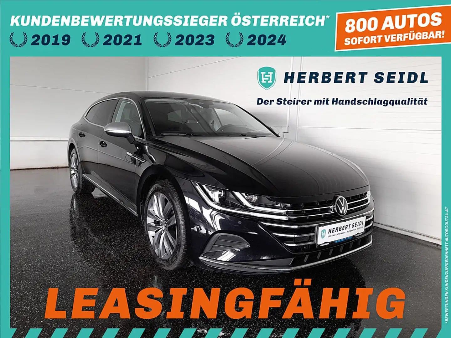 Volkswagen Arteon SB Elegance 2,0 TDI DSG *LEDER / AHV & KAMERA /... Negro - 1