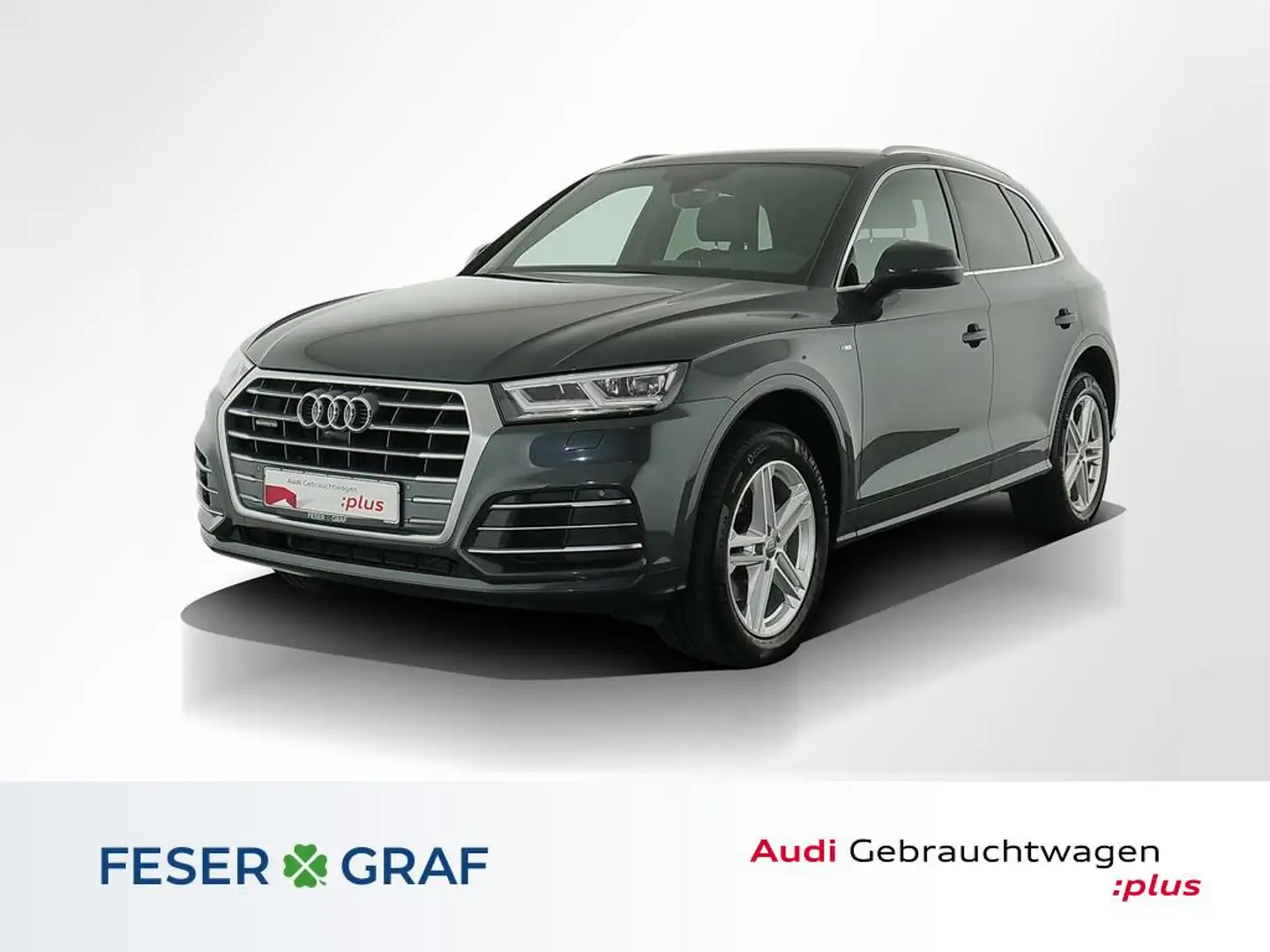 Audi Q5 40 TDI qu 3x S Line Leder,LED,Navi,Kamera,AHK Grijs - 1