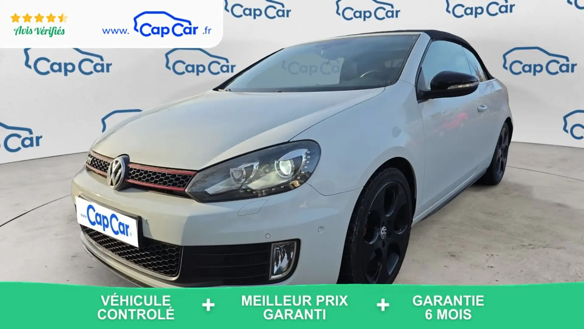 Volkswagen Golf Cabriolet GTi VI 2.0 TFSi 210 DSG6 Blanc - 1