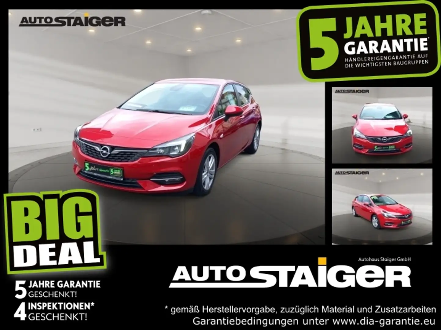 Opel Astra K 1.4 Turbo Edition Automatik, Navi,PDC,SHZ Červená - 1