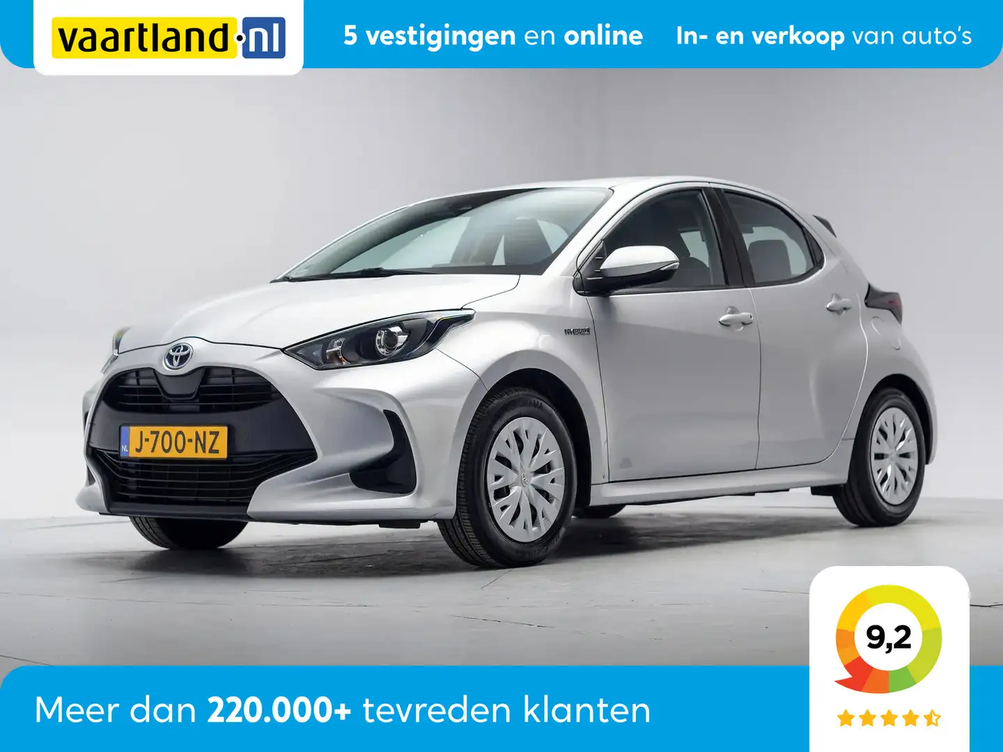 Toyota Yaris 1.5 Hybrid Active Aut. [ Camera Adapt.cruise Apple Grijs - 1