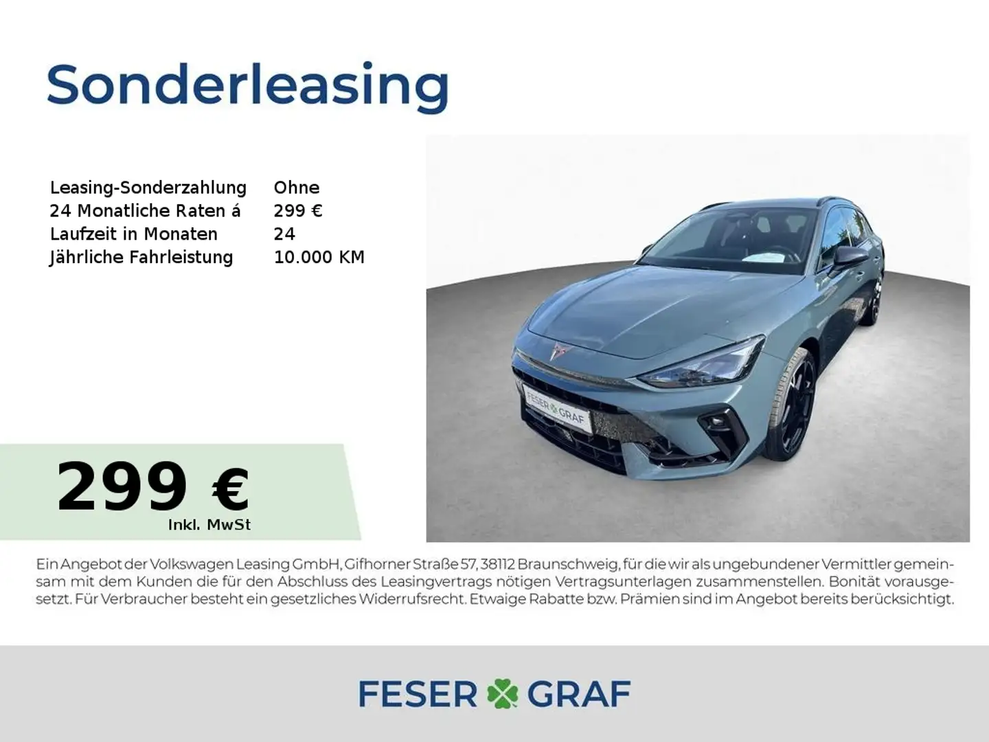 CUPRA Leon Sportstourer VZ333 DSG 4Drive MATRIX-LED| Bleu - 1